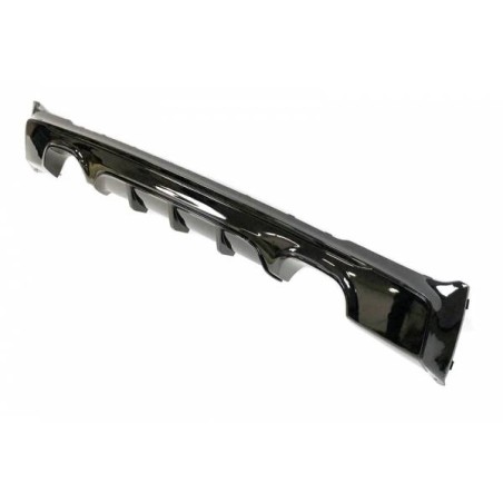 Diffuseur arrière BMW F22 / F23 14-19 2 Echappement Noir brillant