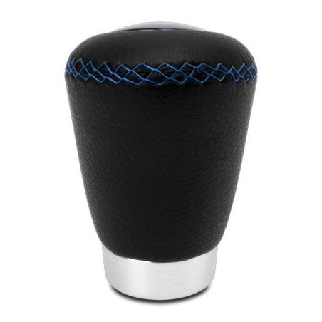 POMMEAU CUIR NOIR BLEU BAGUE MARCHE