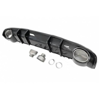 Diffuseur arrière Audi A4 2016+ B9 Look RS4 Carbone 2