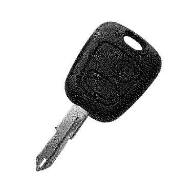 COQUE DE CLE PSA 106 206 C1-C5 2 BO