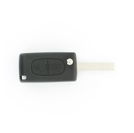 COQUE CLE ADAPTABLE PSA 2 BOUTONS LAME FRAISEE RETRACTABLE 8MM