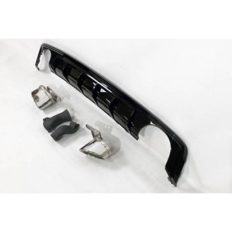 Diffuseur arrière Audi A6 / A6 Avant C8 19-21 Look RS6 2