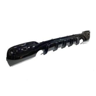 Diffuseur arrière BMW F34 GT 2 sorties simples Noir brillant 2