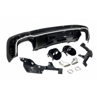 Diffuseur arrière Audi A4 2020+ Look RS4 2