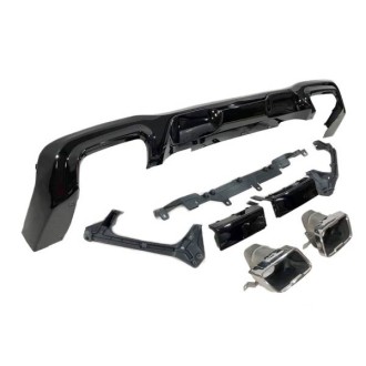 Diffuseur arrière BMW F44 look M Performance Noir brillant 2
