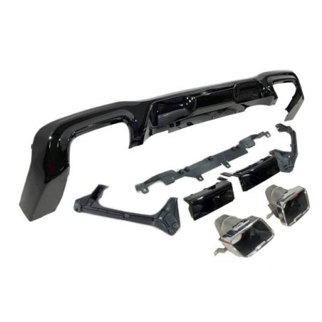 Diffuseur arrière BMW F44 look M Performance Noir brillant