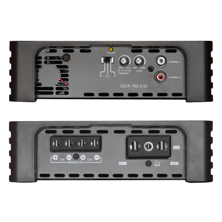 GZCA7502.D1 AMPLIFICATEUR GROUND ZERO 2 CANAUX 2X750W RMS 1 OHM