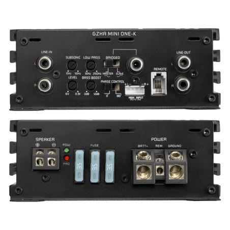 GZHA MINI ONE-K AMPLIFICATEUR MONOBLOC TAILLE MINI GROUND ZERO 1200 W MAX