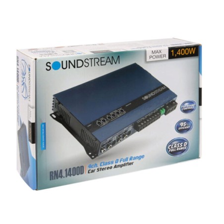 RN4.1400 AMPLIFICATEUR COMPACT SOUNDSTREAM 4 CANAUX 1400W MAX