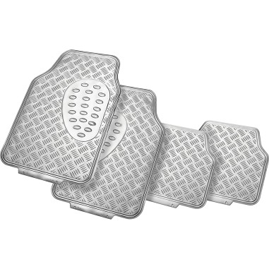 JEU DE 4 TAPIS CARBONE PVC AV + AR