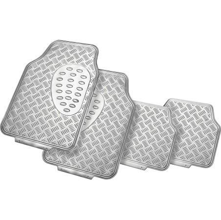 JEU DE 4 TAPIS CARBONE PVC AV + AR