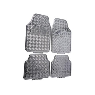 TAPIS PERALINE ALU/CARBONE 