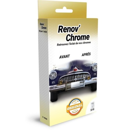 LINGETTES RENOVATEUR DE CHROME (5 LINGETTES INDIVIDUELLES) z