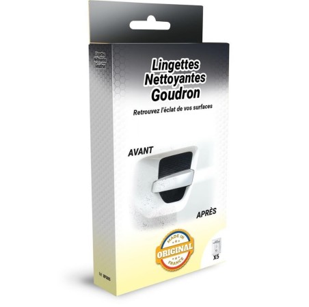 LINGETTES NETTOYANTES GOUDRON (5 LINGETTES INDIVIDUELLES) z