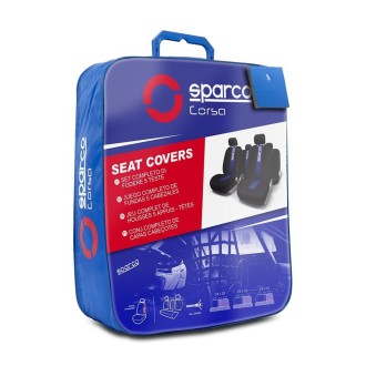 JEU DE HOUSSES SPARCO BANDE BLEUE 2