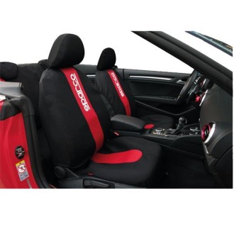 JEU DE HOUSSES SPARCO BANDE ROUGE  2