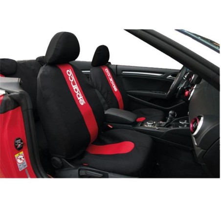 JEU DE HOUSSES SPARCO BANDE ROUGE 