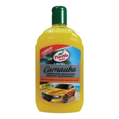 SHAMPOING A LA CIRE CARNAUBA CAR WASH & WAX TURTLE WAX 500ML