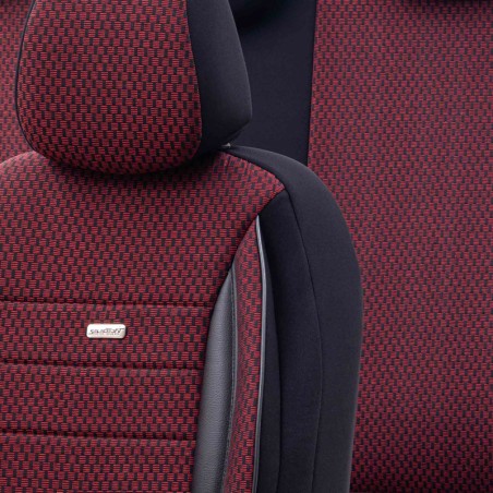 HOUSSE DE SIEGE SELECT NOIR ROUGE