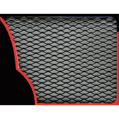 GRILLE ALU NOIR 33X100