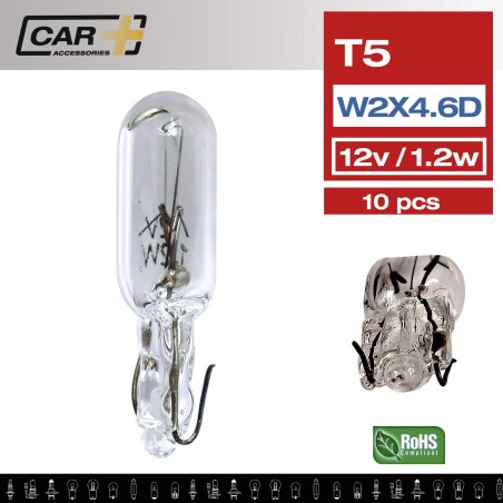 AMPOULE WEDGE 12V 1.2W T5