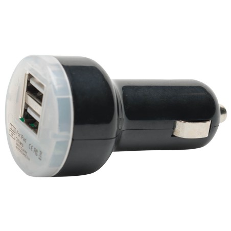 CHARGEUR USB DUAL 2.1MA PULSE NOIR