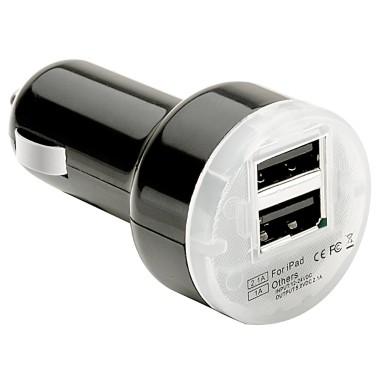 CHARGEUR USB DUAL 2.1MA PULSE NOIR
