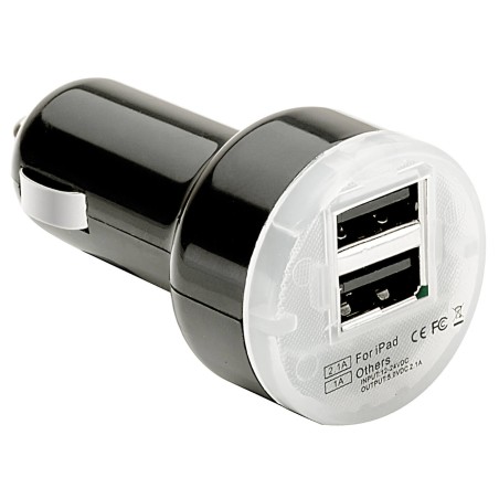 CHARGEUR USB DUAL 2.1MA PULSE NOIR
