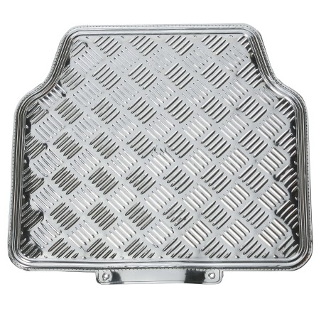 TAPIS CAOUTCHOUC LOOK ALU 4PCS CHRO