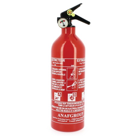 EXTINCTEUR HOMOLOGUE EN3 1KG + MANO
