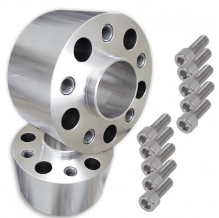 ECARTEUR EPAISSEUR 30 MM 5X112 CENTRAGE 66.6 DOUBLE BOULONNERIE 14X1.5 D30GS24