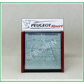 PORTE CERTIFICAT ASSURANCE PEUGEOT