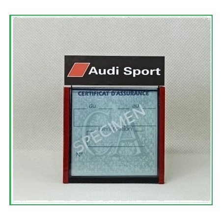 PORTE CERTIFICAT ASSURANCE AUDI