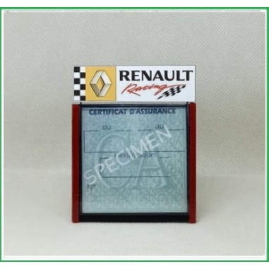 PORTE CERTIFICAT ASSURANCE RENAULT 