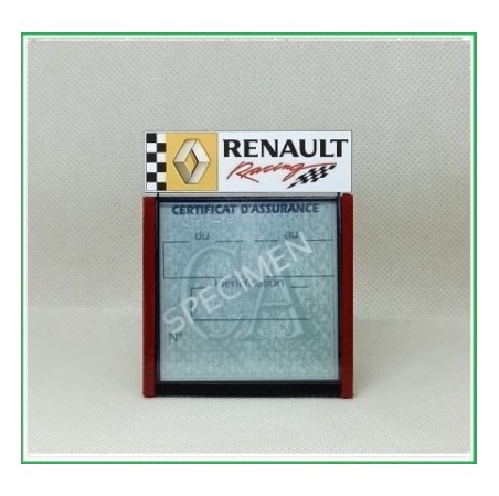 PORTE CERTIFICAT ASSURANCE RENAULT 