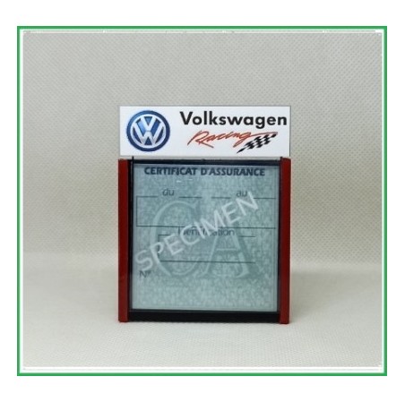 PORTE CERTIFICAT ASSURANCE VOLKSWAG