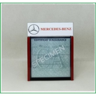 PORTE CERTIFICAT ASSURANCE MERCEDES