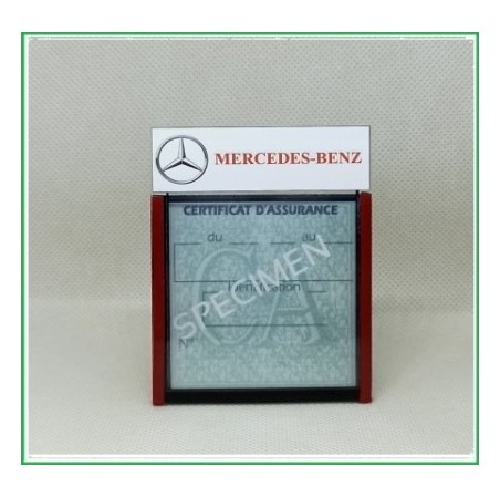 PORTE CERTIFICAT ASSURANCE MERCEDES