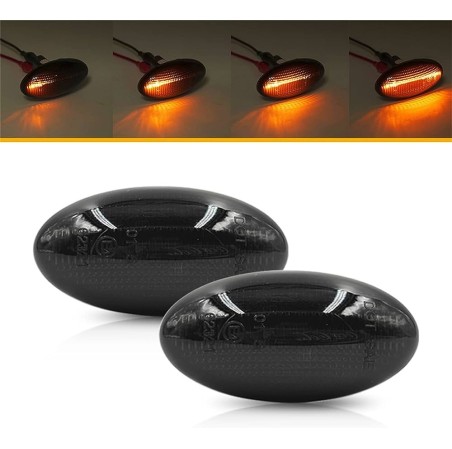 2 REPETITEURS DYNAMIQUE A LED PEUGEOT 107 206 307 407