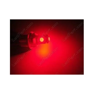 AMPOULE LED T10 W5W ROUGE ANTI ERRE