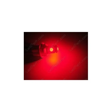 AMPOULE LED T10 W5W ROUGE ANTI ERRE