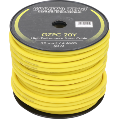 CABLE ALIM GZ 20MM JAUNE VENDU AU METRE