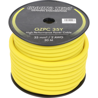 CABLE ALIM GZ 35MM JAUNE VENDU AU METRE