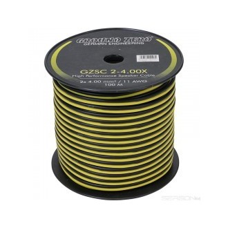 CABLE HP GZ JAUNE NOIR 4.00MM VENDU AU METRE