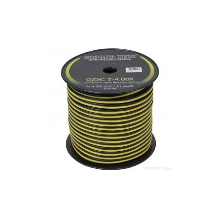 CABLE HP GZ JAUNE NOIR 4.00MM VENDU AU METRE