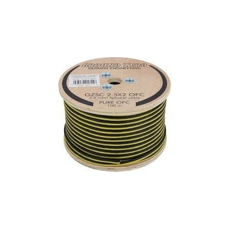 CABLE HP GZ OFC 2.5MM YELLOW BLACK VENDU AU METRE