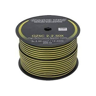 CABLE HP GZ JAUNE NOIR 1.50MM VENDU AU METRE