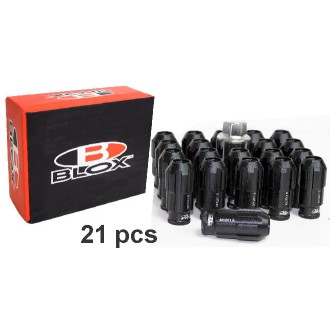 KIT ECROU LONG 12X1.5 NOIR