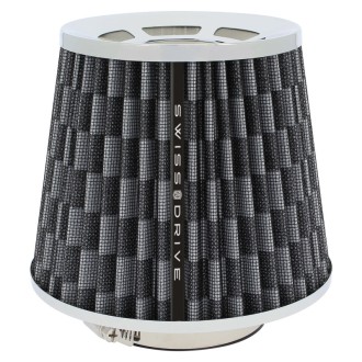 FILTRE A AIR UNIVERSEL LOOK DAMIER AVEC 4 BAGUES