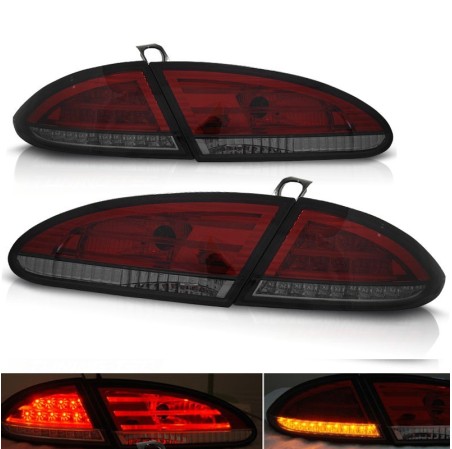 FEUX ARRIERES SEAT LEON 2 05-09 LED BAR  ROUGE FUME
